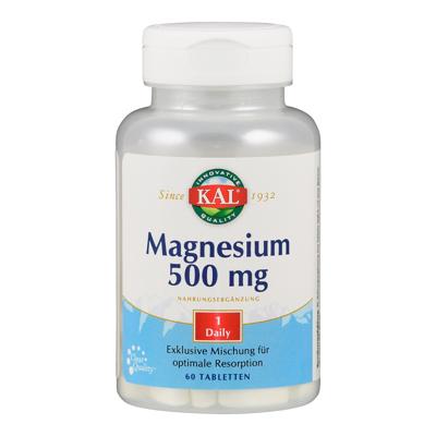 Kal Magnesium 500mg Tabletten Kal Magnesium 500mg Tabletten