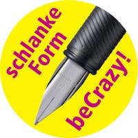 STABILO beCrazy! vulpen, uni color, zwart + 1 inkt cartridge blauw - thumbnail