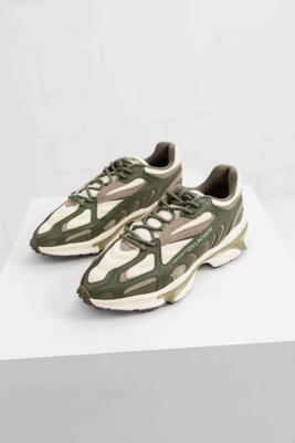 Lacoste L003 2K24 Sneakers Heren Beige/Groen - Maat 44.5 - Kleur: BeigeGroen | Soccerfanshop