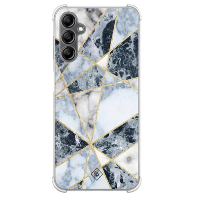 Samsung Galaxy A14 shockproof hoesje - Marmer blauw Samsung Galaxy A14 shockproof hoesje - Marmer blauw