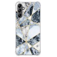 Samsung Galaxy A14 shockproof hoesje - Marmer blauw - thumbnail