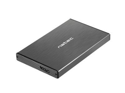 Natec RHINO GO USB 3.0-behuizing voor 2,5'' SATA HDD/SSD, zwart Aluminium - thumbnail