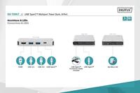 Digitus Lade-/Dockingstation USB-C dockingstation Geschikt voor merk (dockingstation): Universeel Incl. laadfunctie - thumbnail