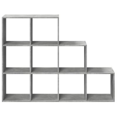 Kamerscherm / boekenkast 3-laags 137,5x29x103,5 cm hout grijs