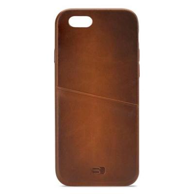 Senza Desire Leather Cover with Card Slot Apple iPhone 6/6S Burned Cognac Senza Desire Leather Cover with Card Slot Apple iPhone 6/6S Burned Cognac