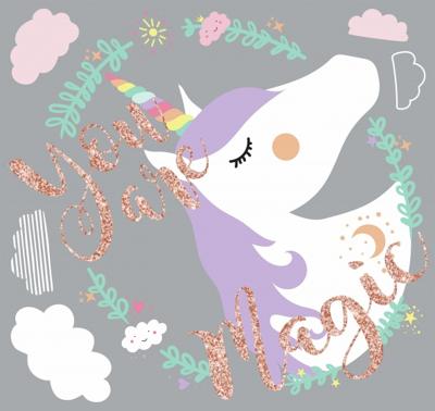 RoomMates muurstickers Eenhoorn vinyl 6 stuks RoomMates muurstickers Eenhoorn vinyl 6 stuks