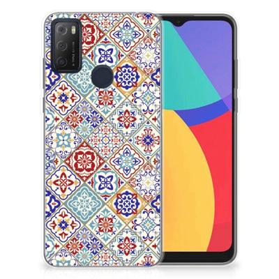 Alcatel 1S (2021) | TPU | Siliconen hoesje | Tiles Color