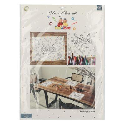 Folat BV Buurman & buurman placemats kleurplaten, 6st. Folat BV Buurman & buurman placemats kleurplaten, 6st.