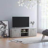 Tv-meubel 120x34x37 cm bewerkt hout betongrijs - thumbnail