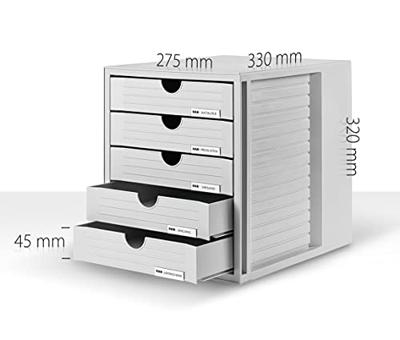 HAN Systembox 1450-64 Ladebox Grijs DIN A4 Aantal lades: 5