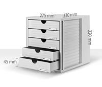 HAN SYSTEMBOX KARMA 14508-16 Ladebox Grijs DIN A4, DIN C4 Aantal lades: 5 - thumbnail