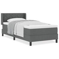 Boxspringbed met Matras in Donkergrijs, 100x200 cm - thumbnail