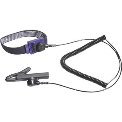 BERNSTEIN Tools for Electronics 9-342 ESD-armband Zwart Incl. aardingskabel Drukknop 3 mm, Drukknop 10 mm, Krokodilklem