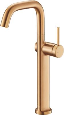 Ben Navan industriële verhoogde wastafelkraan geborsteld koper