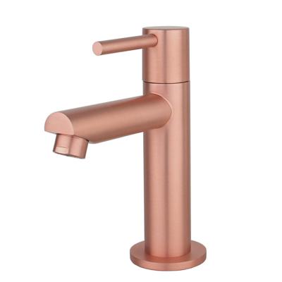 Best Design Toiletkraan Lyon Uitloop Recht 14 cm 1-hendel Mat Rose Goud