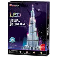 Cubic Fun 3d puzzel burj khalifa met led verlichting - thumbnail