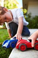 Green Toys raceauto roze - thumbnail