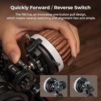 SMALLRIG F60 Modulaire Follow Focus met A/B Stops, Maakt een Breed Bereik (0,6 kgf-1,8 kgf) Traploze Dempingaanpassing Mogelijk, met 15 mm Staafklem en Snap-on Tandwielringriem - 5163 - thumbnail