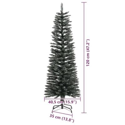 VidaXL Kunstkerstboom met 150 led groen 120 cm pvc en plastic en staal