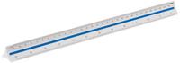 Maped driekantige schaallat, schaalverdeling 1:100, 1:200, 1:250, 1:300, 1:400, 1:500, blauw - thumbnail
