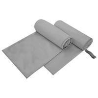 VidaXL Sporthanddoeken 2 pcs donkergrijs 200 x 100 cm - thumbnail