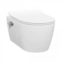 Ideavit Wandcloset Idevit Alfa Met Bidet Wit Rimfree Diepspoel - Idevit Alfa Wit - Exclusief Zitting - thumbnail