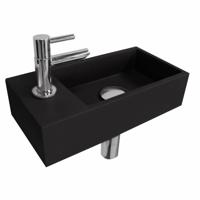 Fonteinset Versus Links Zwart RVS Ink - thumbnail