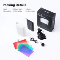 VIJIM VL120 krachtige LED-lamp voor videobellen KIT - met zuignap voor laptop / computer / monitor - thumbnail