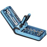 HAZET Dopsleutelset 856-1HP | 1/4 inch (6,3 mm) vierkant hol, 1/4 inch (6,3 mm) zeskant massief | Buiten-zeskant-tractieprofiel, Sleufprofiel, - thumbnail