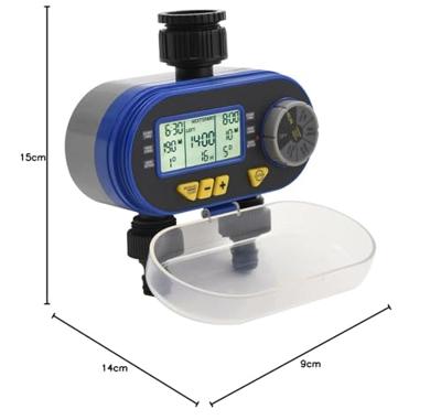 Watertimer met dubbele uitgang automatisch digitaal - thumbnail