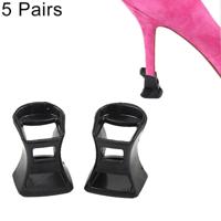 5 paren harde dragen anti-slip PVC StoppersShoes hoge hak dekken beschermers grootte: S willekeurige kleur levering - thumbnail