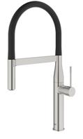 GROHE essence new Keukenkraan - hoog - uittrekbare uitloop - 2 straalsoorten - met profesionele handdouche - supersteel geborsteld 30294DC0 - thumbnail