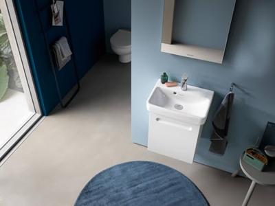 Wastafelonderkast Duravit No.1 Met 1 Deur Links 44x38.6x47.8 cm Met Geïntegreerde Greep Mat Wit Duravit