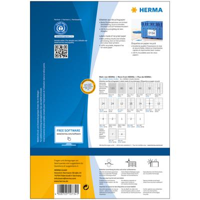 Etiket HERMA recycling 10734 105x148mm 320stuks wit