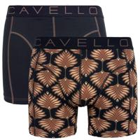Cavello boxershorts 2-pack Leaves & zwart - thumbnail