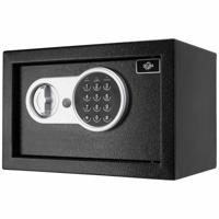 Stalen Prive kluis met electronisch slot kleur zwart - thumbnail