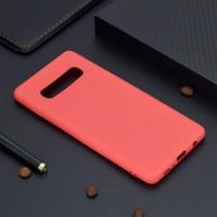 Candy Color TPU Case voor Samsung Galaxy S10 (rood) - thumbnail
