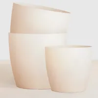 Bio Oslo wit Plantenpotten bundel - 3 stuks - thumbnail