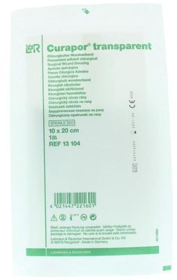 Curapor Wondverband transparant 10 x 20cm steriel 1 Stuks