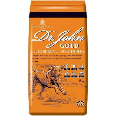DR JOHN Gold Chicken - droog hondenvoer - 15kg