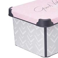 Set van opstapelbare opbergboxen Vibes 3 Onderdelen Plastic - thumbnail