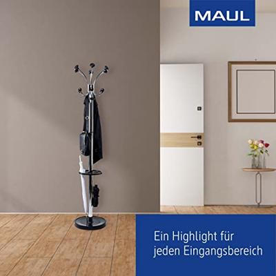 Maul Staande kapstok 9407796 MAULnebula Aantal haken: 20 (Ø x h) 41 cm x 176 cm Staal Zilver, Zwart 1 stuk(s) Maul Staande kapstok 9407796 MAULnebula Aantal haken: 20 (Ø x h) 41 cm x 176 cm Staal Zilver, Zwart 1 stuk(s)