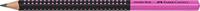 Faber Castell Grafietpotlood Jumbo Grip - Zwart/Roze - thumbnail