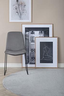 Nohr Eetkamerstoel 'Kandise' Velvet, kleur Grijs Nohr Eetkamerstoel 'Kandise' Velvet, kleur Grijs