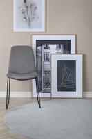 Nohr Eetkamerstoel 'Kandise' Velvet, kleur Grijs - thumbnail