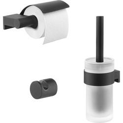 Tiger Bold toiletaccessoires set 3-delig hangend Zwart