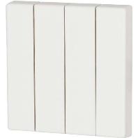 CWIZ-04/01 Eaton xComfort 4-kanaals Wipschakelaar Zuiver wit - thumbnail