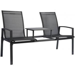 Aluminium tuinbank met tafel Aluminium tuinbank met tafel