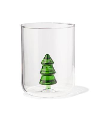 HEMA Waterglas 380ml met figuurtje kerstboom