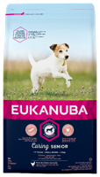 Eukanuba Senior Droog voer voor oudere kleine honden met verse kip, 3 kg - thumbnail